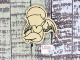 Baby Angel feltie ITH Embroidery design file