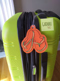 Flip Flops Luggage Tag ITH Embroidery design