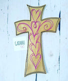 Cross bookmark ITH Embroidery design