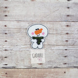 Cute Snowman with Scarf Christmas feltie. Embroidery Design 4x4 hoop Instant Download. Felties