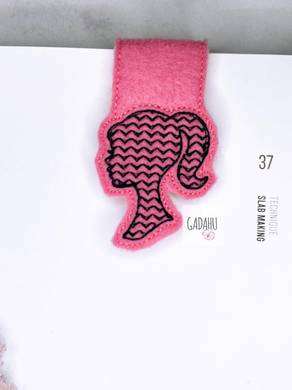 Barb magnetic bookmark ITH Embroidery design