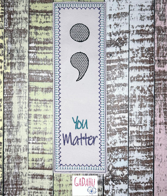 You Matter bookmark ITH Embroidery design 5x7