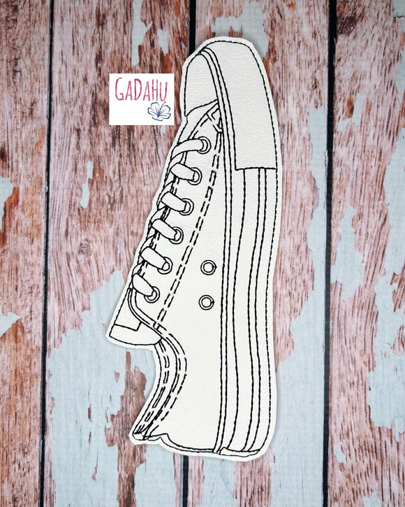Shoe bookmark ITH Embroidery design 5x7