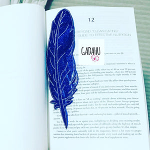 Feather bookmark ITH Embroidery design