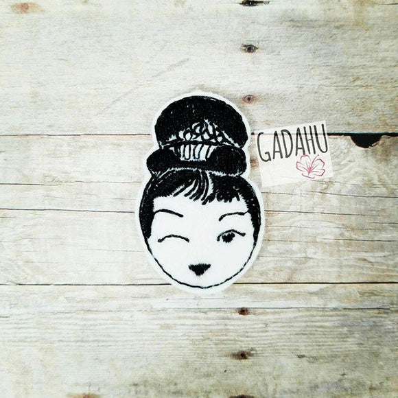 Audrey feltie ITH Embroidery design file