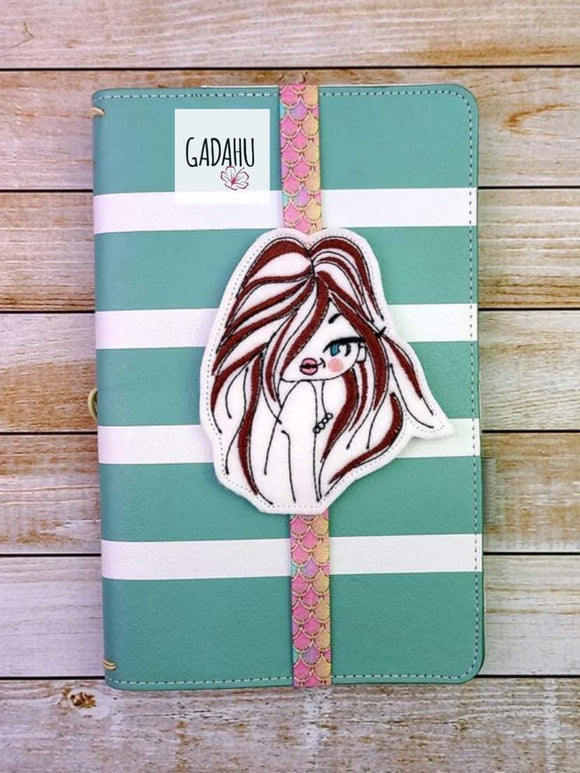 Hey girl Planner Bookmark ITH Embroidery design 4x4