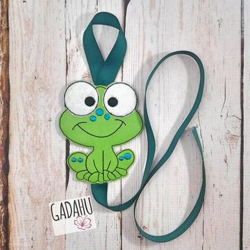 Frog Bow Holder ITH Embroidery design