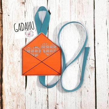 Love Letter Bow Holder ITH Embroidery design