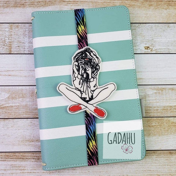 Photographer Girl Planner Bookmark ITH Embroidery design 4x4