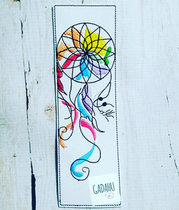 Dream catcher bookmark ITH Embroidery design
