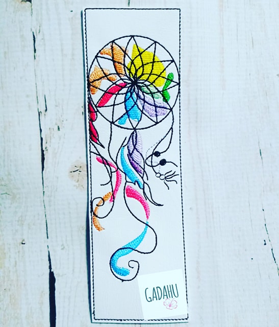 Dream catcher bookmark ITH Embroidery design