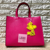 Yellow Bird Luggage Tag ITH Embroidery design