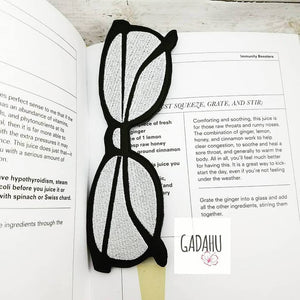 Glasses bookmark ITH Embroidery design