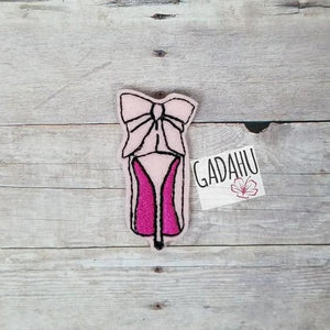 Stiletto Shoe feltie ITH Embroidery design file