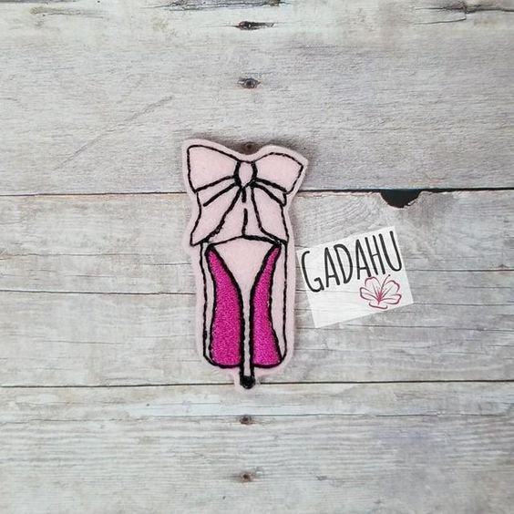 Stiletto Shoe feltie ITH Embroidery design file
