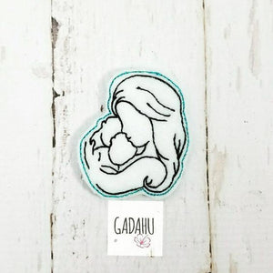 Mom and Babies feltie ITH Embroidery design file