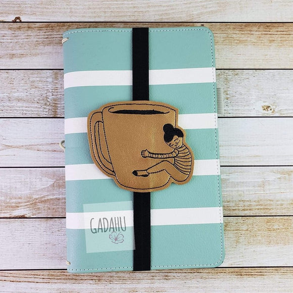 I love Coffee Planner Bookmark ITH Embroidery design 4x4